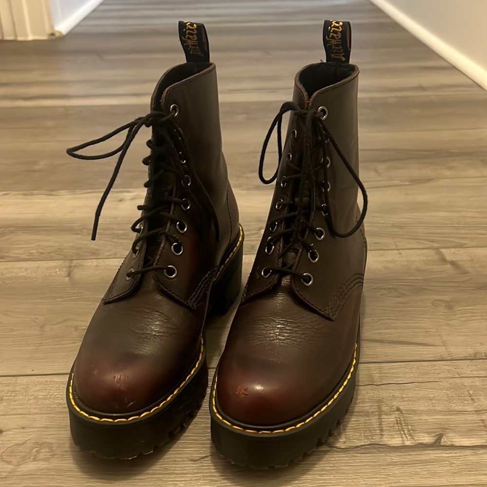 Dr. Martens Burgundy Shriver Hi women’s vintage leather boots